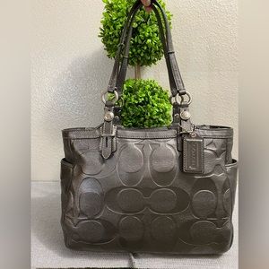Metallic Coach handbag
